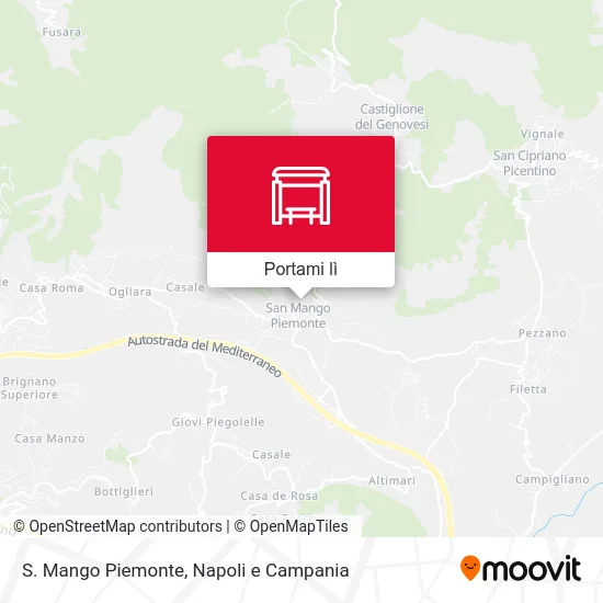 Mappa S. Mango Piemonte