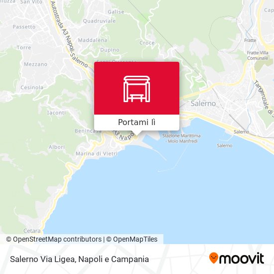 Mappa Salerno Via Ligea