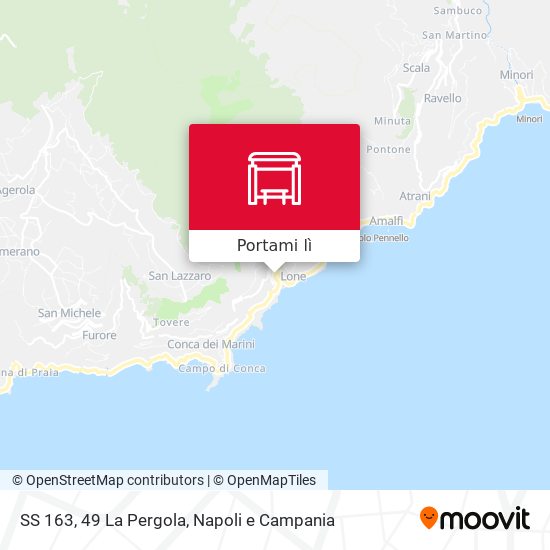 Mappa SS 163, 49 La Pergola