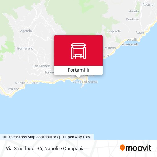 Mappa Via Smerlado, 36