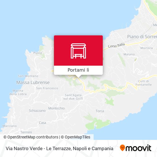 Mappa Via Nastro Verde - Le Terrazze