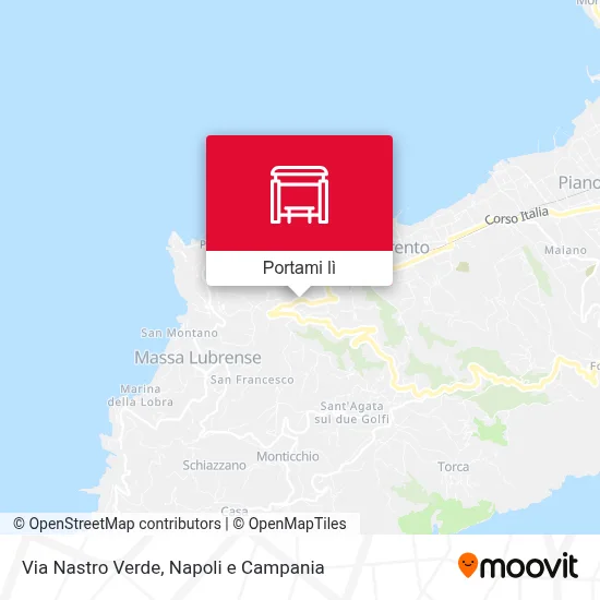 Mappa Via Nastro Verde