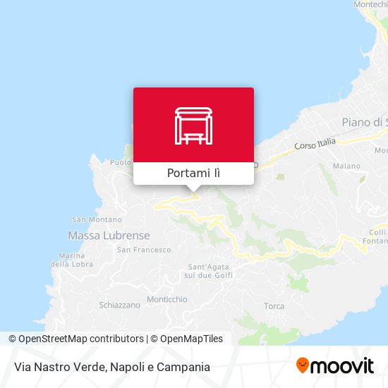 Mappa Via Nastro Verde