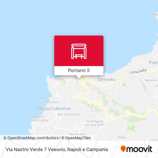 Mappa Via Nastro Verde 7 Vesuvio