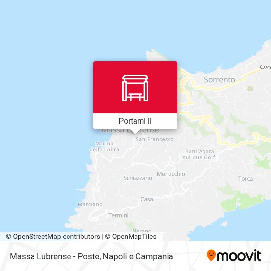 Mappa Massa Lubrense - Poste