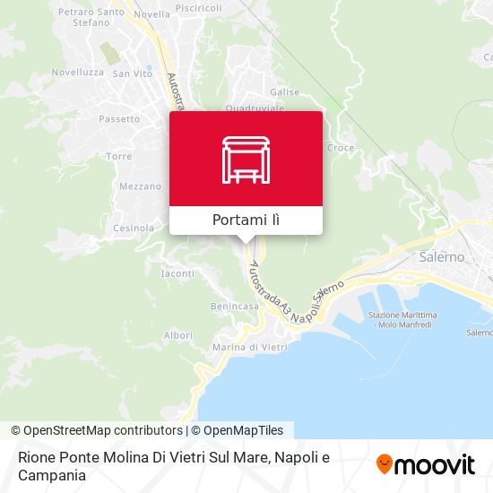 Mappa Rione Ponte Molina Di Vietri Sul Mare