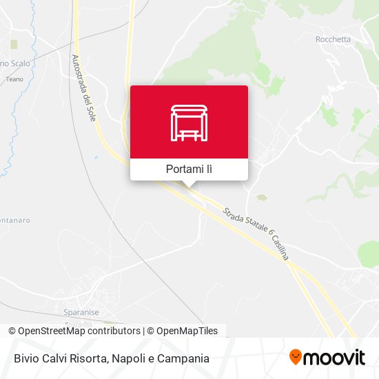 Mappa Bivio Calvi Risorta