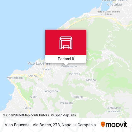 Mappa Vico Equense - Via Bosco, 273