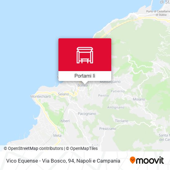 Mappa Vico Equense - Via Bosco, 94