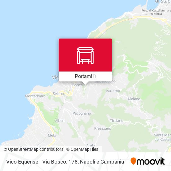 Mappa Vico Equense - Via Bosco, 178