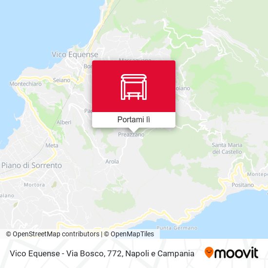 Mappa Vico Equense - Via Bosco, 772