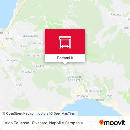 Mappa Vico Equense - Rivanaro