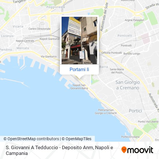 Mappa S. Giovanni A Tedduccio - Deposito Anm