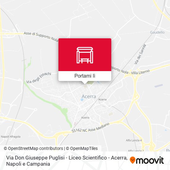 Mappa Via Don Giuseppe Puglisi - Liceo Scientifico - Acerra