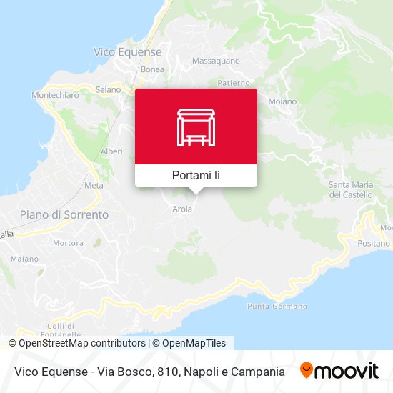 Mappa Vico Equense - Via Bosco, 810