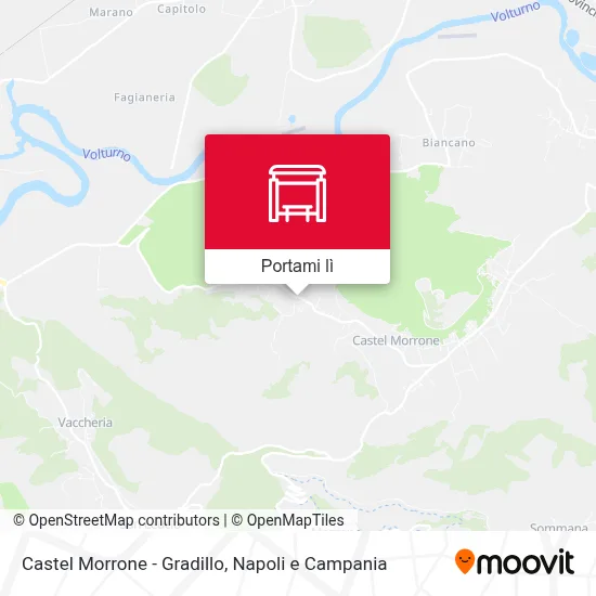 Mappa Castel Morrone - Gradillo