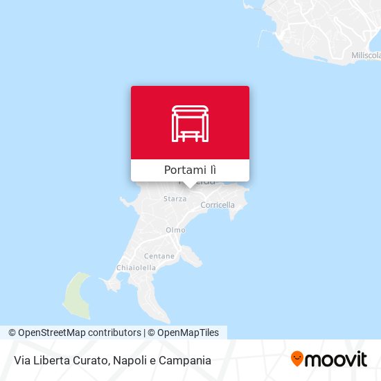 Mappa Via Liberta  Curato