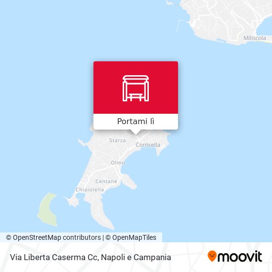 Mappa Via Liberta Caserma Cc