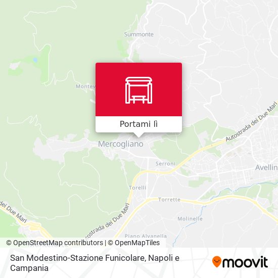 Mappa San Modestino-Stazione Funicolare