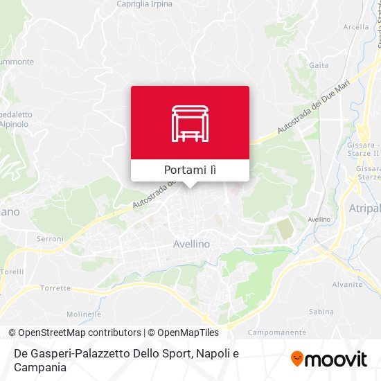 Mappa De Gasperi-Palazzetto Dello Sport