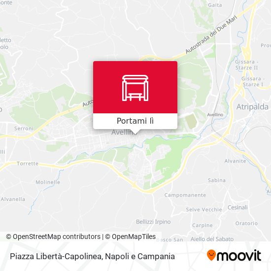 Mappa Piazza Libertà-Capolinea