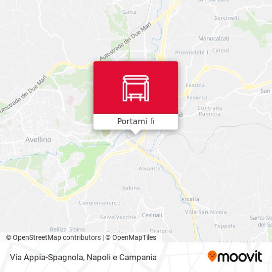 Mappa Via Appia-Spagnola
