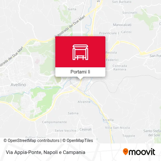 Mappa Via Appia-Ponte