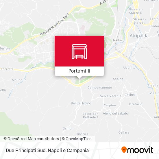 Mappa Due Principati Sud