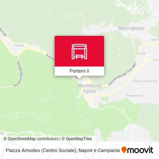 Mappa Piazza Amodeo (Centro Sociale)