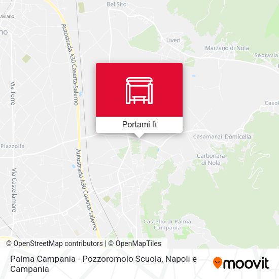 Mappa Palma Campania - Pozzoromolo Scuola