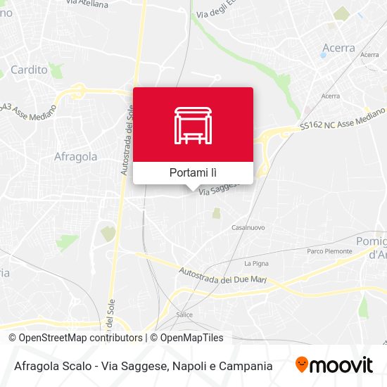 Mappa Afragola Scalo - Via Saggese