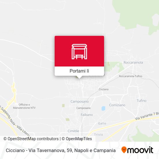 Mappa Cicciano - Via Tavernanova, 59