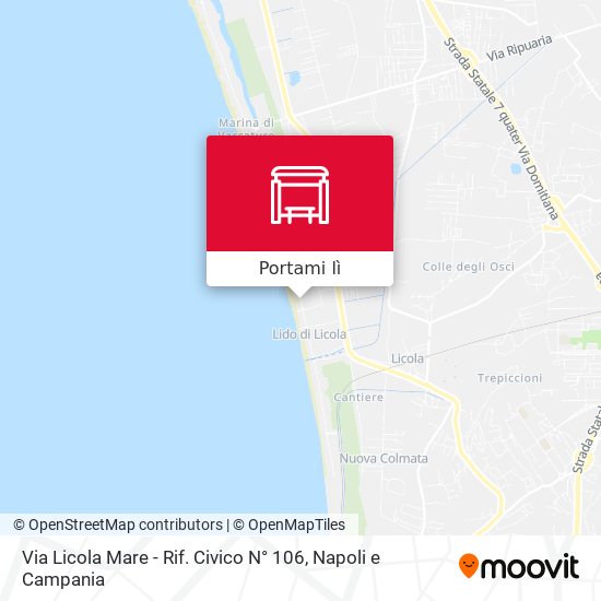 Mappa Via Licola Mare - Rif. Civico N° 106