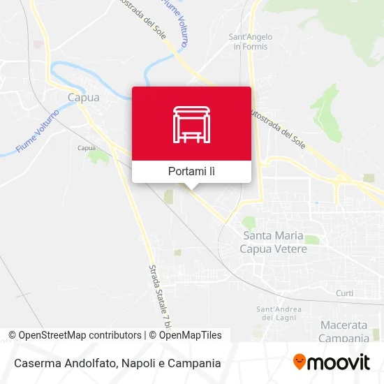 Mappa Caserma Andolfato
