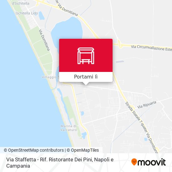 Mappa Via Staffetta - Rif. Ristorante Dei Pini