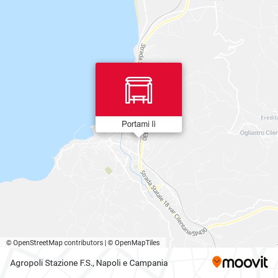 Mappa Agropoli  Stazione F.S.