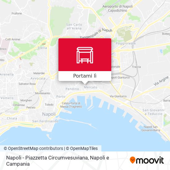 Mappa Napoli - Piazzetta Circumvesuviana