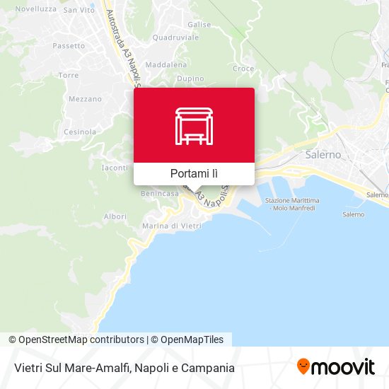 Mappa Vietri Sul Mare-Amalfi