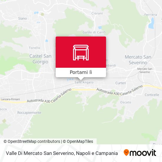 Mappa Valle Di Mercato San Serverino
