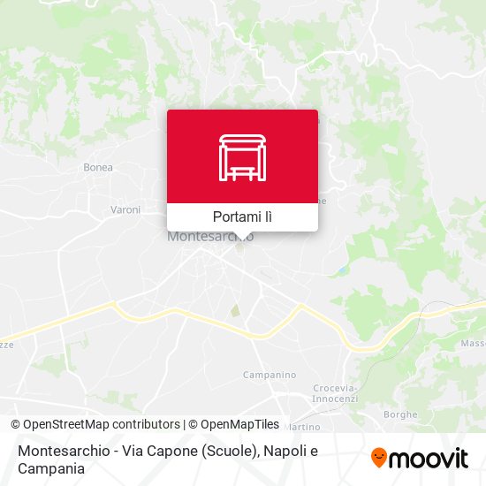 Mappa Montesarchio - Via Capone (Scuole)