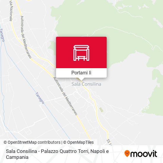 Mappa Sala Consilina - Palazzo Quattro Torri