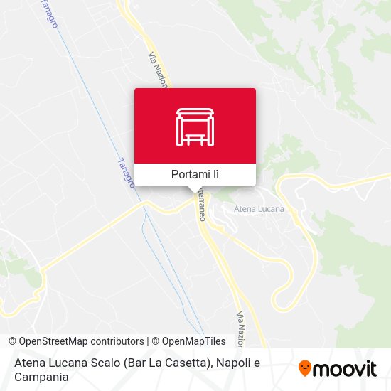 Mappa Atena Lucana Scalo (Bar La Casetta)