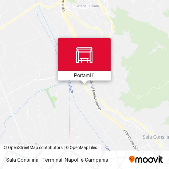 Mappa Sala Consilina - Terminal