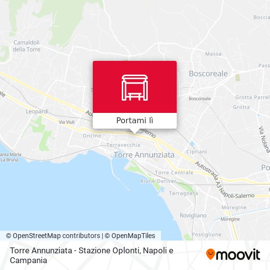 Mappa Torre Annunziata - Stazione Oplonti