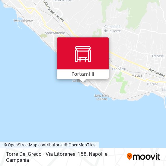 Mappa Torre Del Greco - Via Litoranea, 158