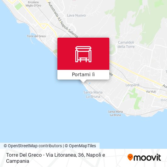 Mappa Torre Del Greco - Via Litoranea, 36