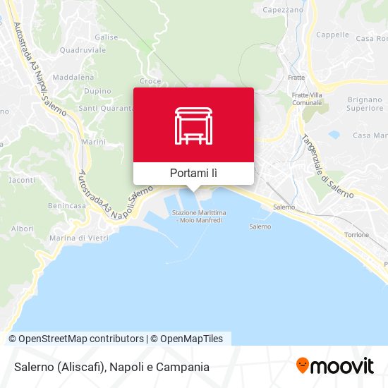 Mappa Salerno (Aliscafi)