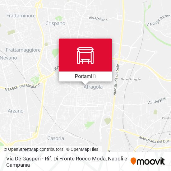 Mappa Via De Gasperi - Rif. Di Fronte Rocco Moda