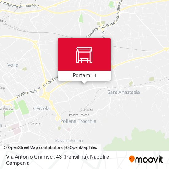 Mappa Via Antonio Gramsci, 43 (Pensilina)