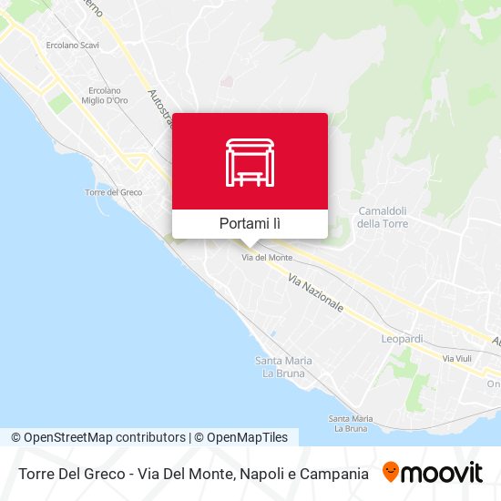 Mappa Torre Del Greco - Via Del Monte